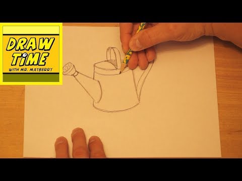 How to Draw a Watering Can