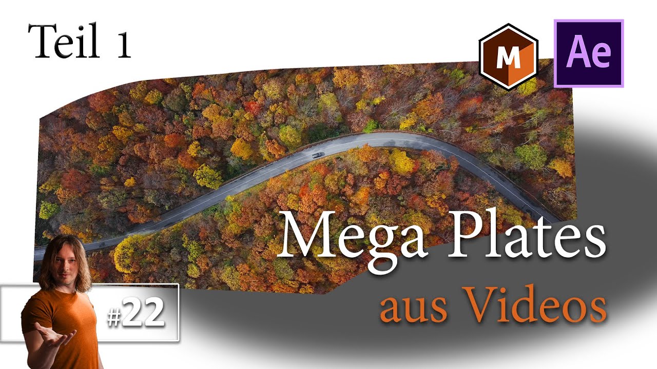 Teil 1 Mega Plates in After Effects und Mocha Pro erstellen und für das Compositing vorbeiten.