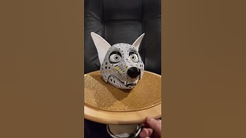 3d-printed puppet head with movable eyes, eyelids, and ears - #shorts