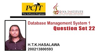 Data Base Task 22 | Use JOIN Keyword to Join Data Storage | 1st Year | Java Institute