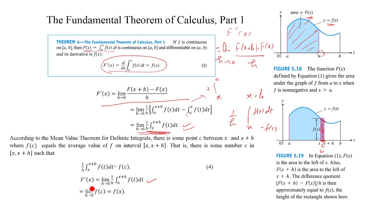 Lecture - 4 5.4 The Fundamental Theorem of Calculus - (CALCULUS II ...