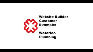 Website Builder Customer Example - Waterloo Plumbing (Christchurch)