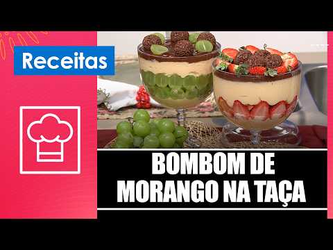 Aprenda a fazer bombom de morango na taça com a chef Mi Agostini – 14/04/26