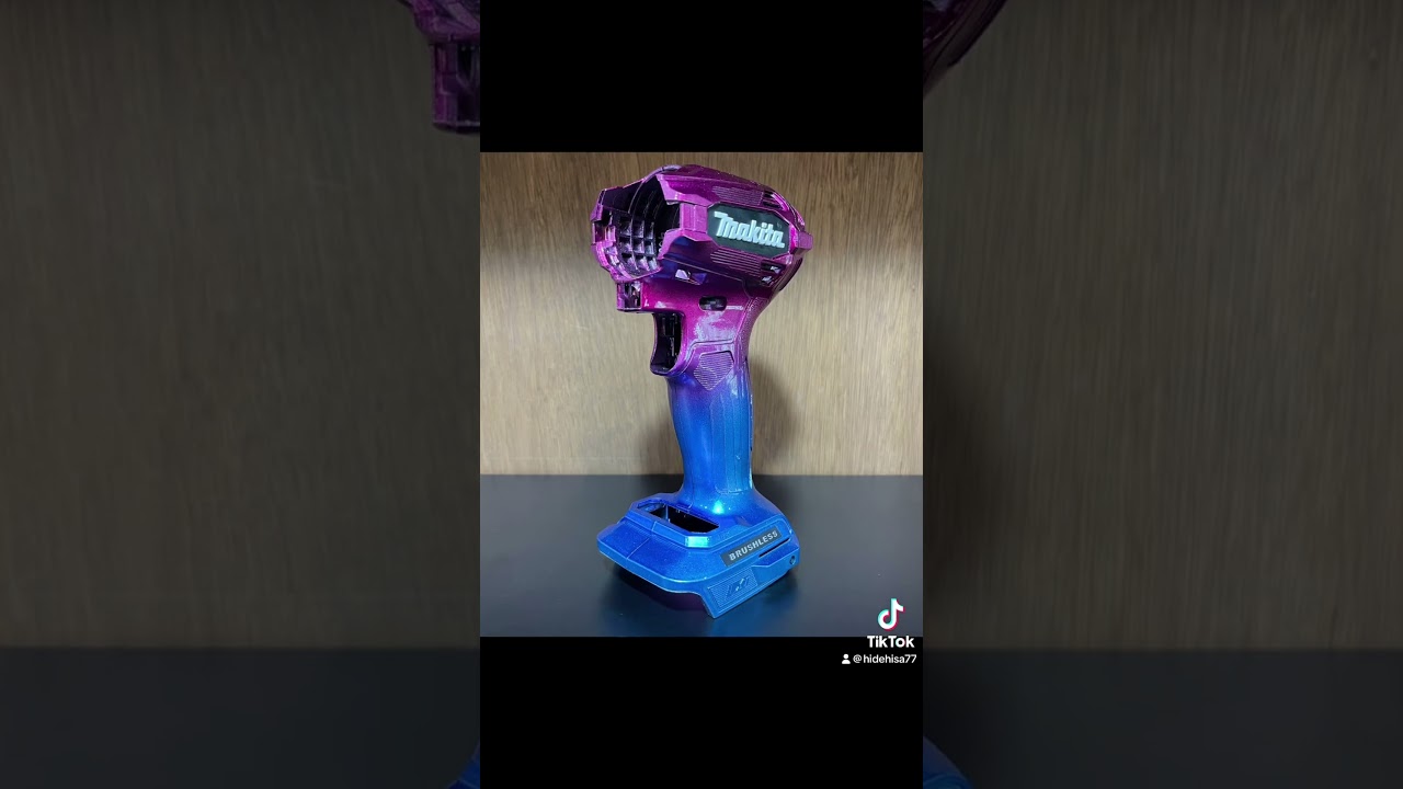 マキタTD173Dハウジングケース秀久オリジナルカラー紫×青グラデーション