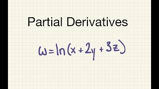 Partial Derivatives with the Chain Rule Step by Step Example