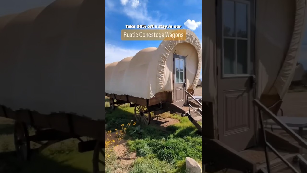 Stay in a Rustic Conestoga Wagon at Zion Ponderosa!