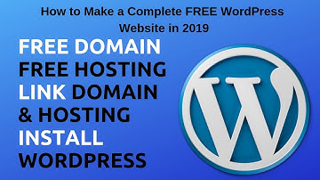 How to make a Professional Wordpress website for Free in Hindi-Urdu 2019