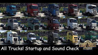 All Trucks Startup And Sound Check Euro Truck Simulator 2 Amsr