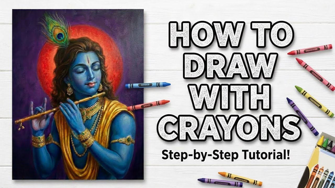 How To Draw With Crayons | Plastic Crayons Drawing For Beginners |#pathakkalahouse #art