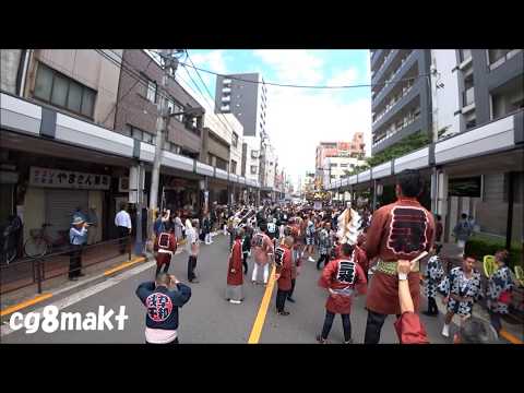 平成30年 浅草神社例大祭（三社祭） 浅草千和　千束通り 集結 Asakusa