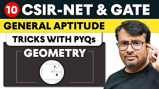 General Aptitude for CSIR NET & GATE | Geometry | Tricks with PYQs by GP sir