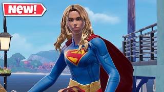 NEW SUPERGIRL Skin Gameplay In Fortnite!