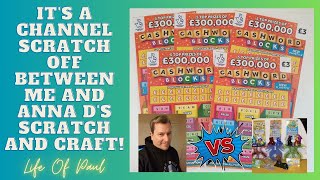 £15 of £3 Cashword Blocks scratch cards, as I go head to head with Anna D's Scratch and Craft!