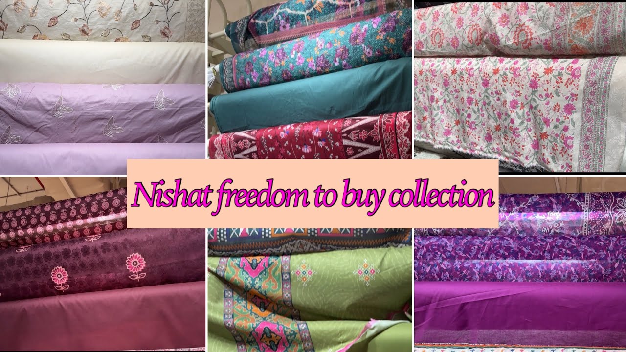 Nishat Linen Freedom to Buy latest collection | Lawn collection freedom to buy articles 🛍️