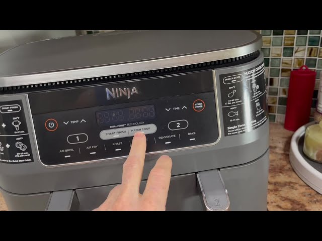 Ninja DZ201 Dual Zone Air Fryer 8 Quart 6-in-1 with 2 Independent Frying  Baskets Review Match Cook 