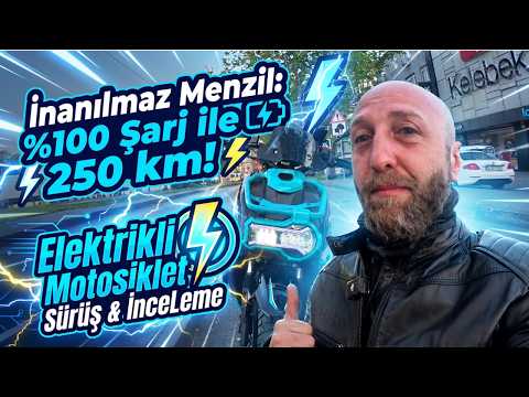 250 km Range Rechargeable Electric Scooter Motorcycle | Ride and Review
