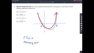 Bored of studies 2015 adv Q5 - differentiation