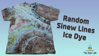 Tie-Dye Designs: Random Sinew Lines Ice Dye [Using Happy Cat Tie Dye Colors]