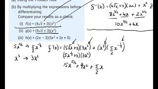 LC Calculus Product Rule Questions