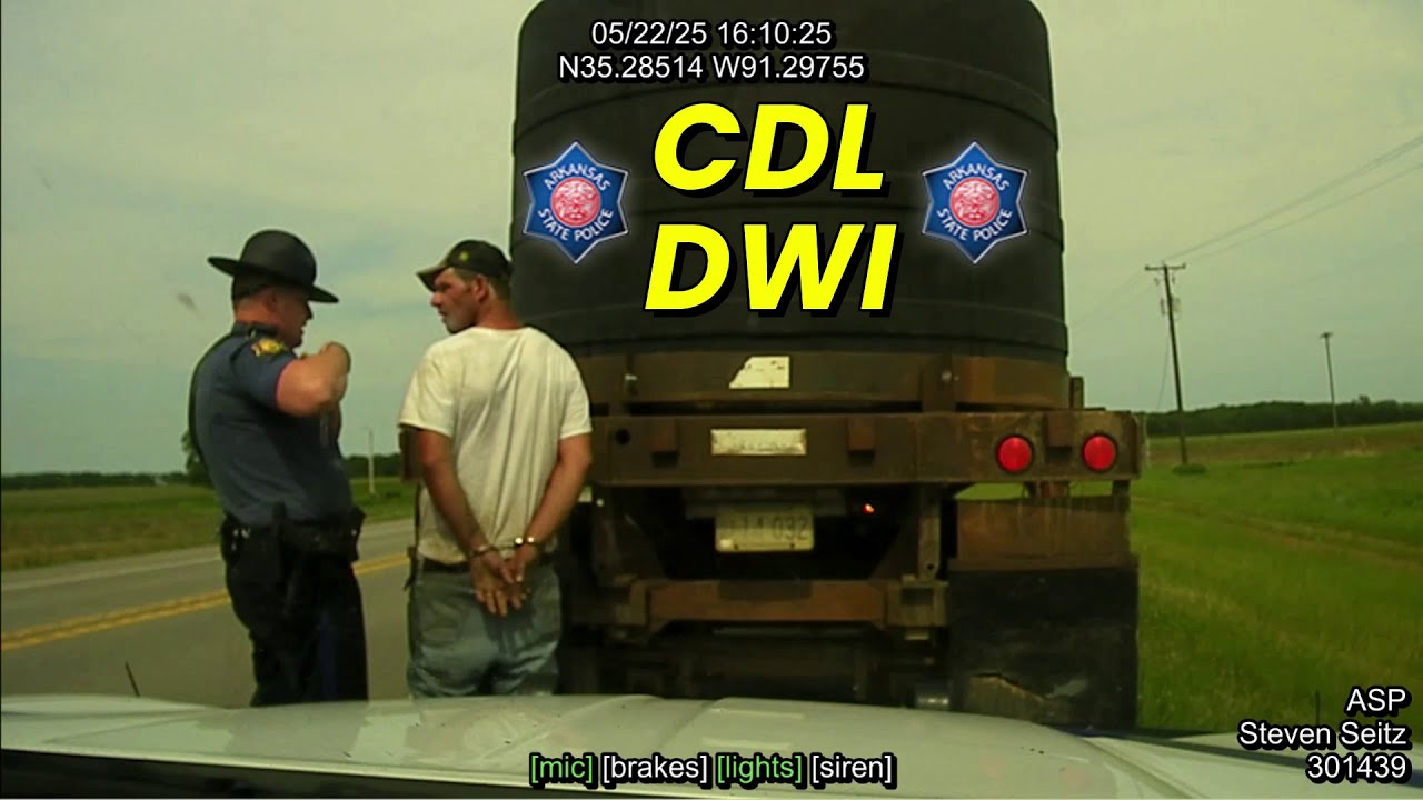 CDL Truck Driver DWI US-64 Augusta Woodruff Co Arkansas State Police Troop D, Traffic Series Ep 1583