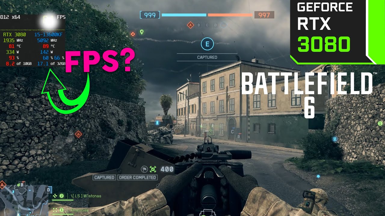 Battlefield 6 - RTX 3080 - I5-13600KF - PERFORMANCE 1440P - How is the performance?