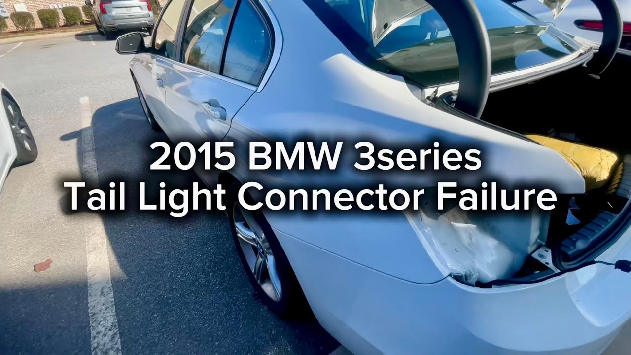 Неисправность заднего фонаря на BMW 3 серии F30 2011-2019 годов выпуска.