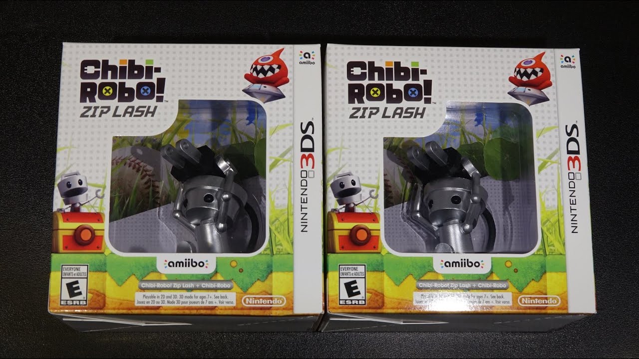 Chibi-Robo Zip Lash + Chibi-Robo amiibo Figure - Nintendo 3DS :UnBoxing