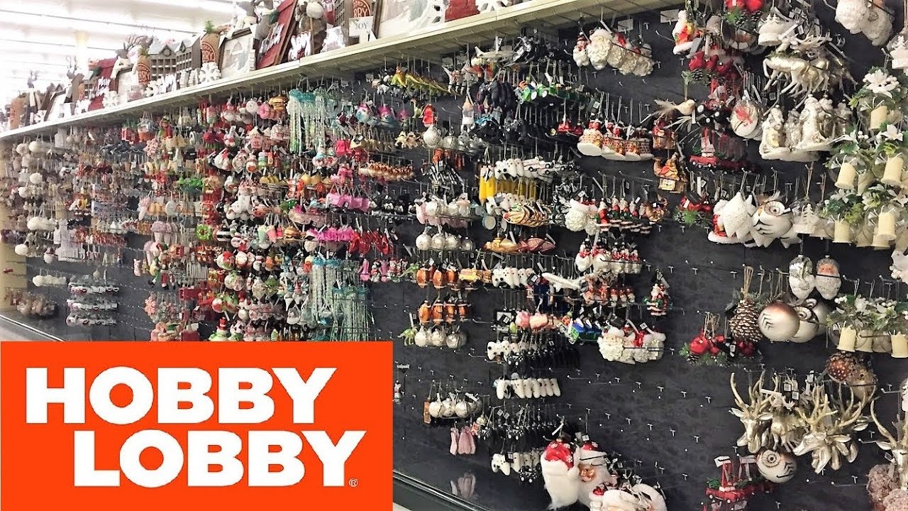 HOBBY LOBBY CHRISTMAS ORNAMENTS - SHOP WITH ME SHOPPING STORE WALK
