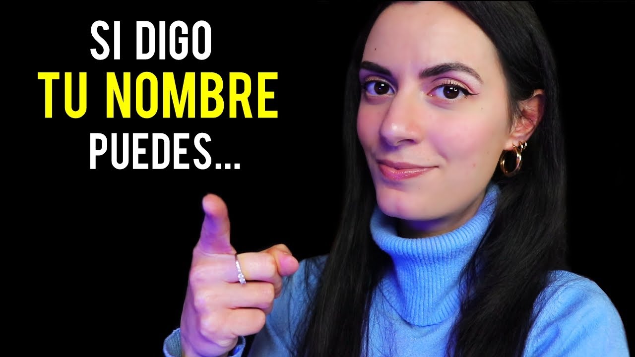 ASMR español SI DIGO TU NOMBRE.... PUEDES DORMIR! pt.4