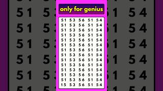 Only for geniuses 😇😳 - Find the number | Mindful Mosaic 2.0 #ytshorts #number #oddoneout #puzzle