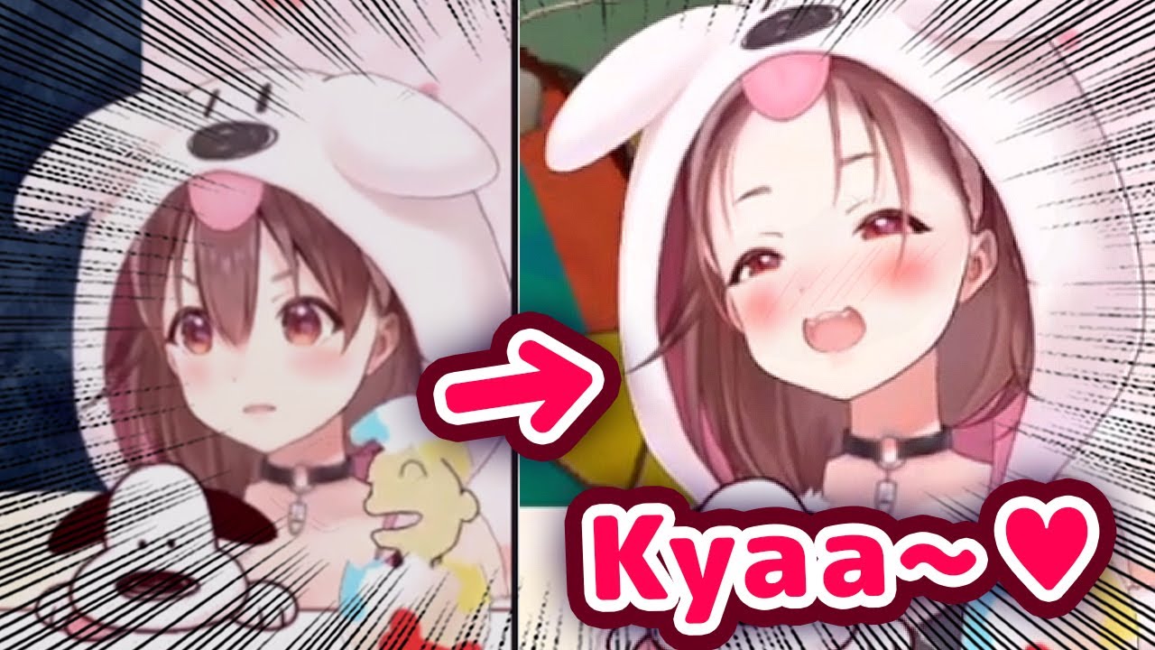 Korone Shows Her Forehead and Gets Embarrassed During Stream【ENG Sub/Hololive】