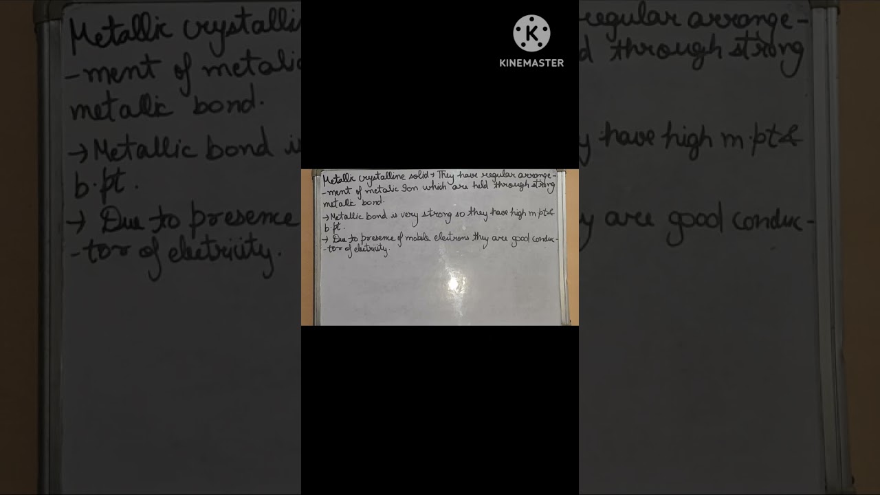 metallic crystalline solid @ studying with khushi 