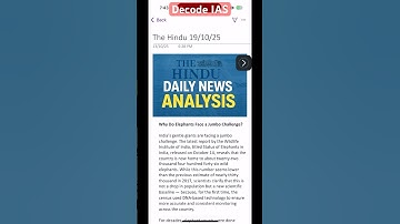 Why Do Elephants Face a Jumbo Challenge? #shorts #upsc #ias #ips #thehindu #news #shortsfeed