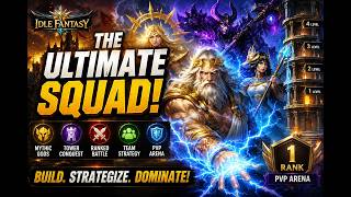 🔥 Build the Ultimate Squad in Idle Fantasy! ⚔️ Mythic Gods, PvP & Tower Conquest screenshot 2