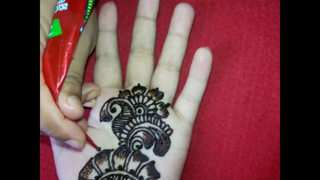how to decorate hand with henna sadika's world smart mehndi designs YouTube
