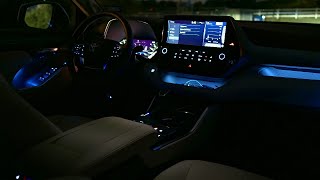 2020 Toyota Highlander Night Review & Drive (Adaptive Headlights, Ambient lights, Etc)
