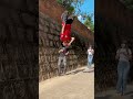 I was thirsty, thanks for the drink, bro! #parkour #challenge