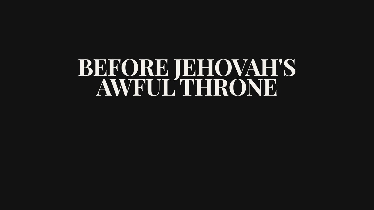 Before Jehovah’s Awful Throne | Contemporary Worship Hymn