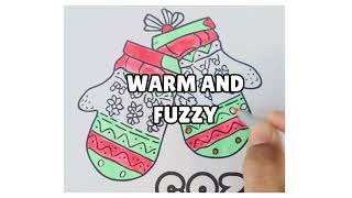 ASMR Cozy Mittens Coloring | December Countdown to Christmas ❄️🧤