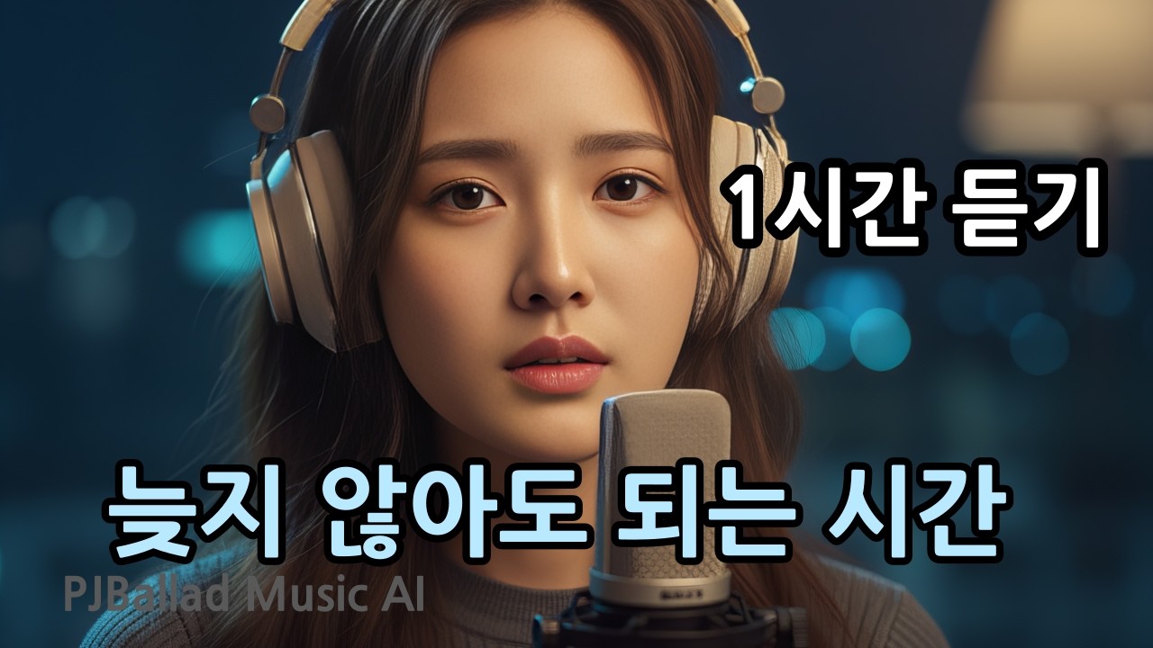 늦지 않아도 되는 시간 1시간 듣기 | 조용한 밤 어쿠스틱 기타 발라드