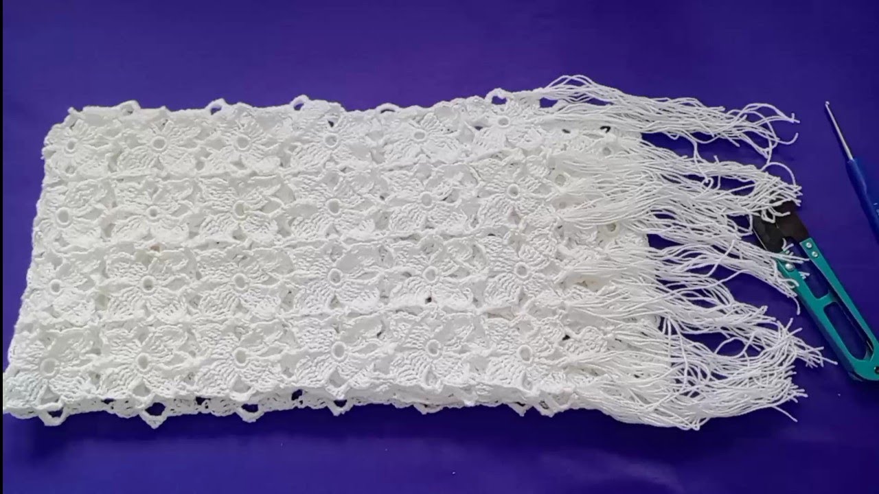 ပု၀ါးထိုးနည်း pattern ဆန်းဆန်းလေးကိုမှ ထိုးချင်သူများအတွက်(Crochet scarf)