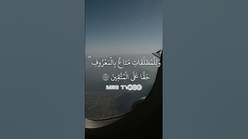 ماهر المعيقلي - سورة البقرة ( برواية حفص عن عاصم ) الأية 241 - 242