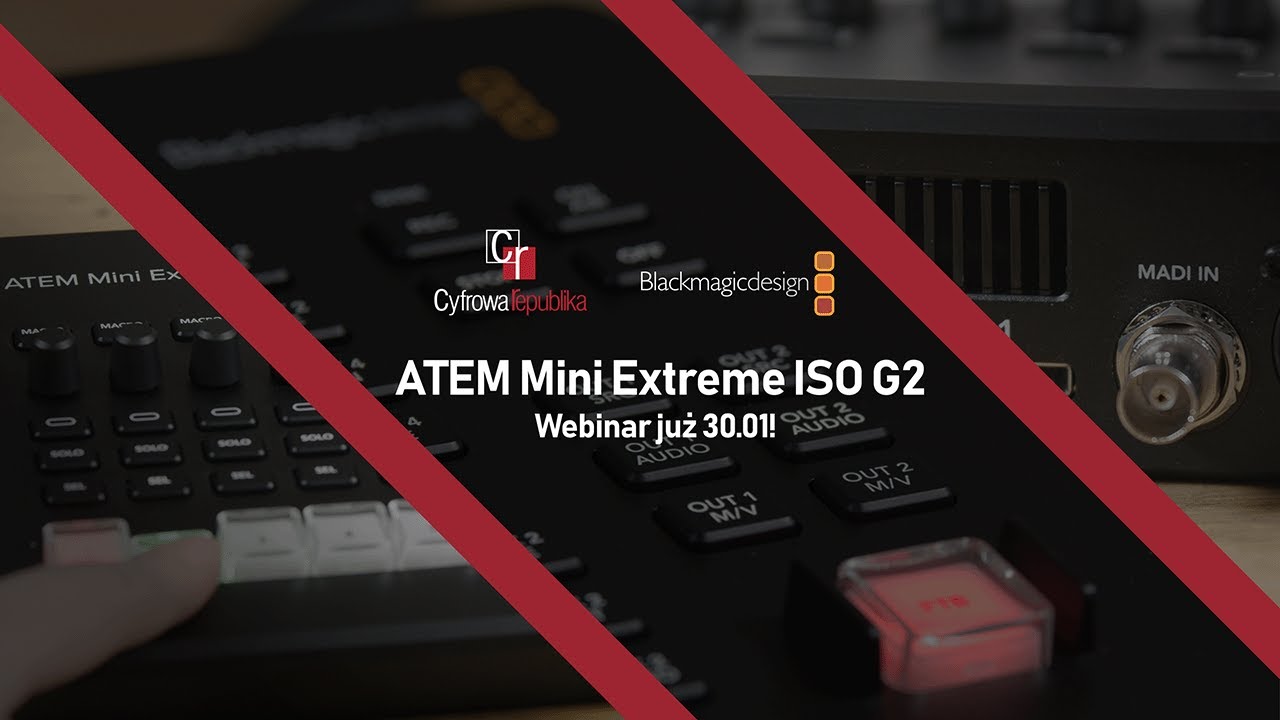 LIVE - ATEM Mini Extreme ISO G2 - Jedno urządzenie. All-in-One produkcji live.