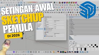 setingan awal untuk pemula sketchup wajib tahu #sketchup #architecture #tutorialsketchup #topsearch