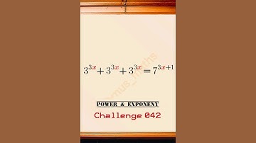 Power & Exponent—Challenge 042 #viralmath #exponentialequations  #mathschallenge #mathsproblem