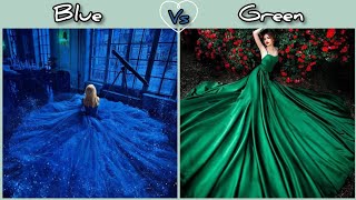 Blue vs Green | Green Vs Blue 💚💙 [ Fashion Edition ]