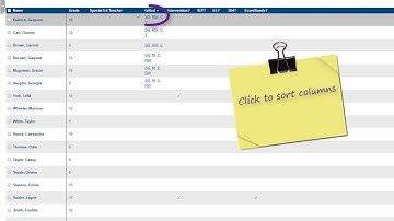 Student Search ProgressBook DataMap