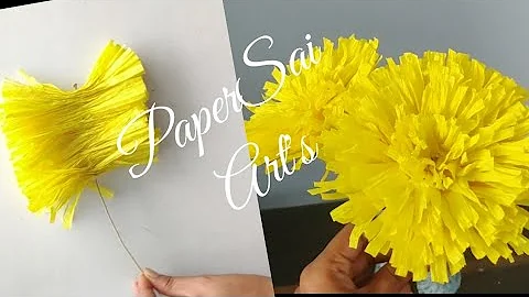 Easy to make Crepe paper flowers, Handmade flores de papel @PaperSaiarts