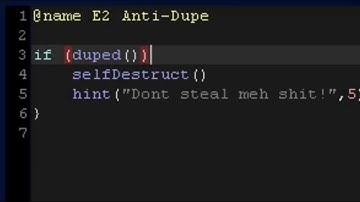 Wiremod E2 - Anti Dupe
