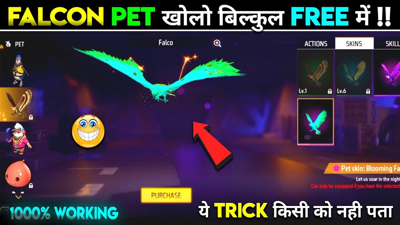 How To Get Free Falcon Pet in Free Fire !! Falco Pet Free Me Kaise Le